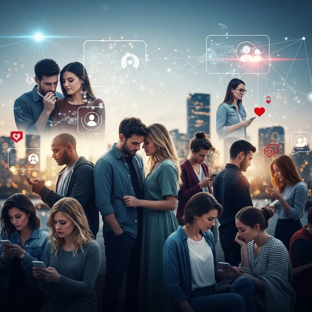 Infographic decoding different relationship types and dating dynamics in today’s digital world