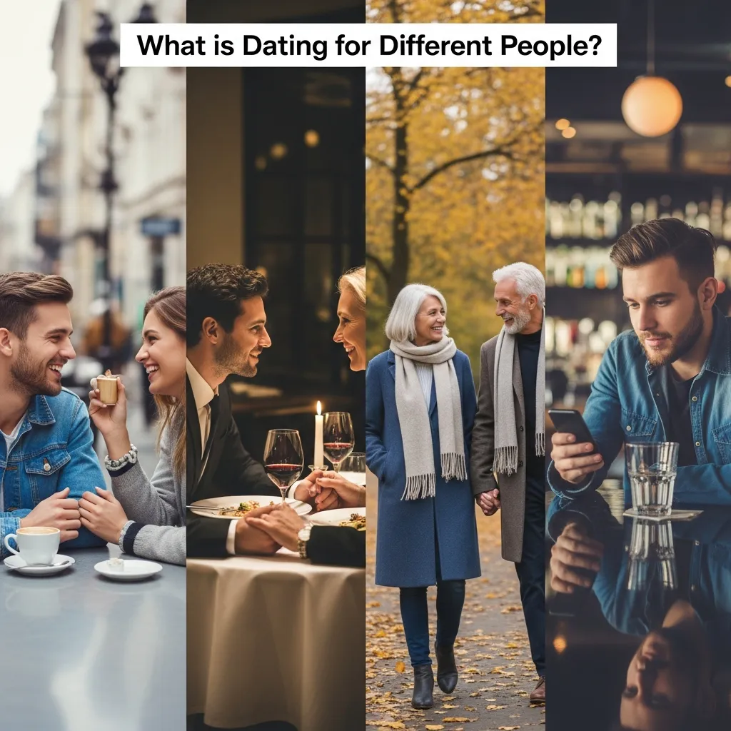 Diverse couples representing different types of relationships and modern dating experiences