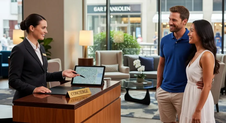 Concierge Service Near Me – Complete Guide to Luxury Assistance Concierge staff arranging transportation, dining, and event reservations for guests